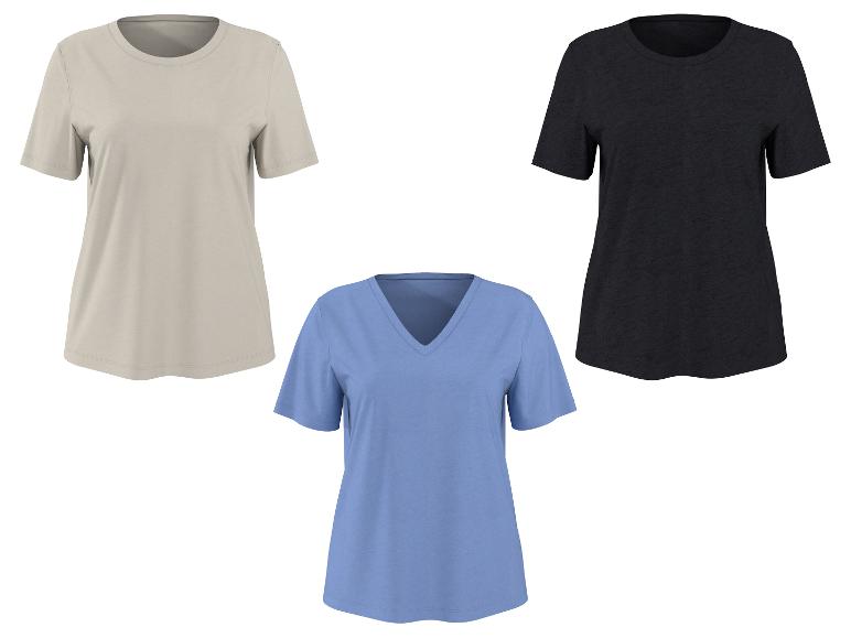 ESMARA® Damen T-Shirt mit Leinen
