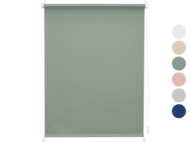 LICHTBLICK Rollo Klemmfix, ohne Bohren, verspannt, Verdunkelung, ab 45 x 150 cm