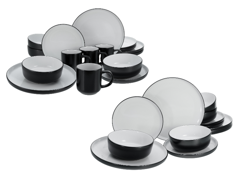 CREATABLE Geschirrset »Nordic Cool Black«, 16-teilig / 12-teilig