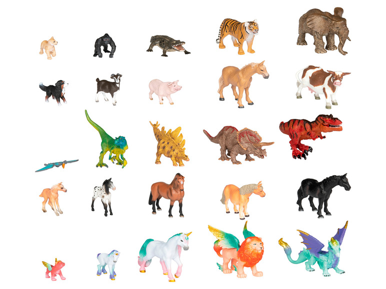 PLAYTIVE Spielfiguren Tiere, 5-teilig