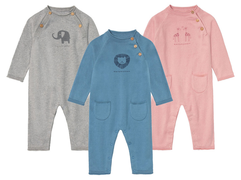BELLYBUTTON Baby Mädchen / Jungen Strickoverall mit Tiermotiv