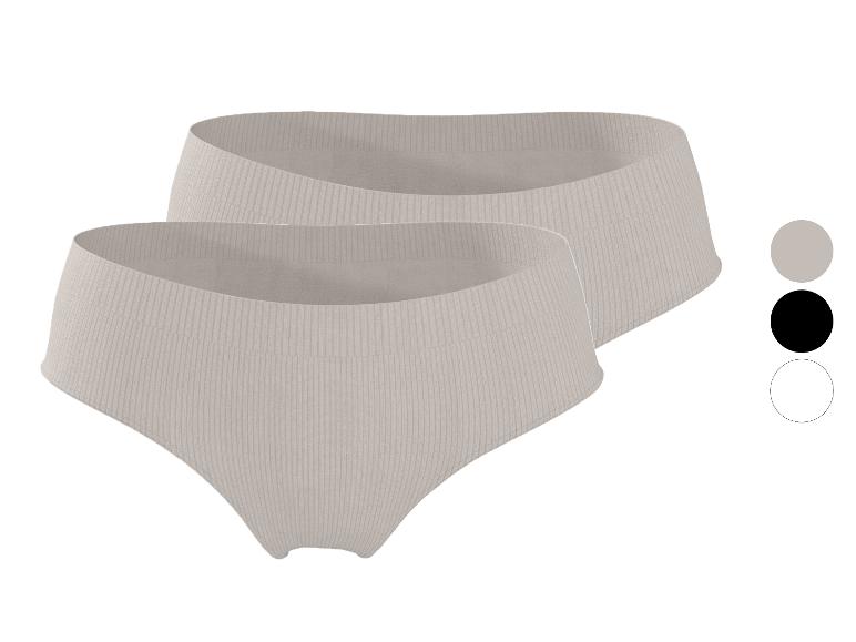 ESMARA® Damen Gerippte Hipster, 2 Stück