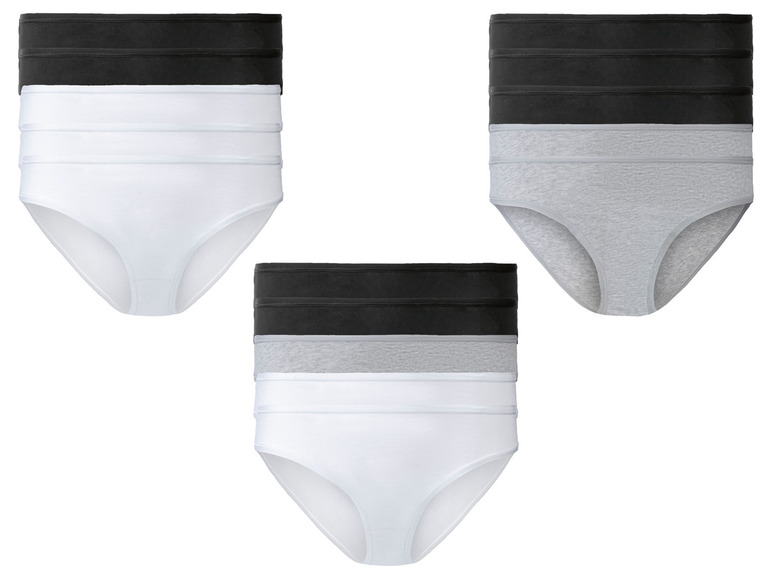 ESMARA® Damen Slips, 5 Stück, hoher Baumwollanteil
