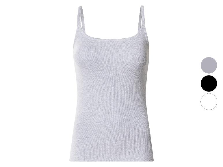 ESMARA® Damen Geripptes Spaghettiträgerhemd
