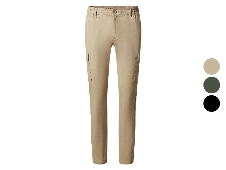 ESMARA MEN Herren Cargohose, mit seitlichen Eingrifftaschen