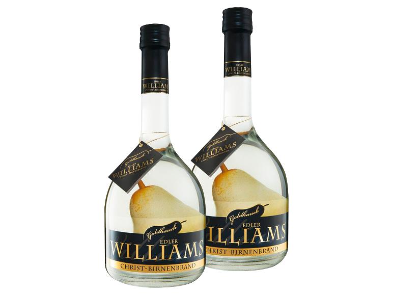 2 x 0,7-l-Flasche Spirituosenpaket Williams-Christ-Birnenbrand mit Frucht 40% Vol
