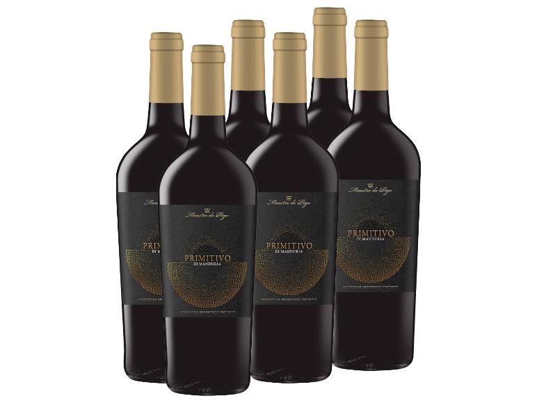 6 x 0,75-l-Flasche Weinpaket MAESTRO DE PIGO Primitivo di Manduria IGP halbtrocken, Rotwein