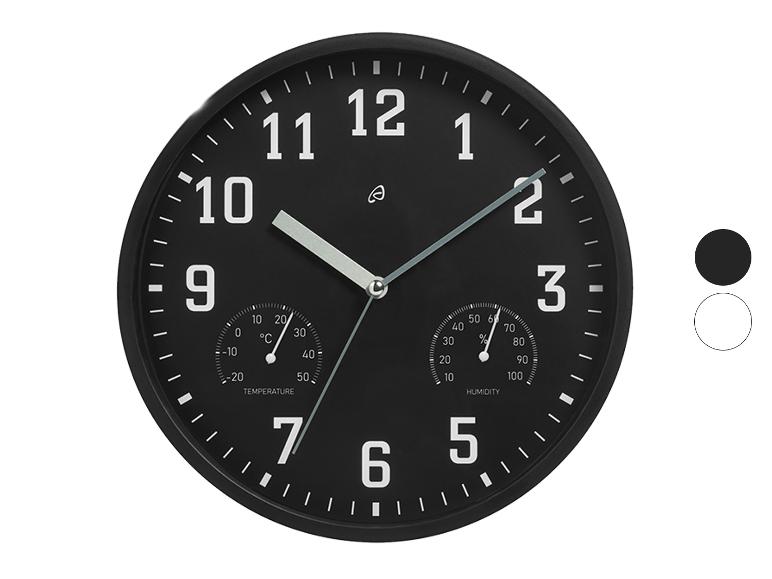 AURIOL® Wanduhr mit Thermo- und Hygrometer