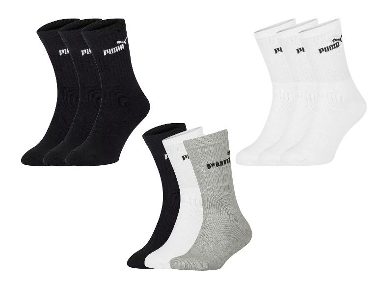 PUMA Herren Socken, 3 Paar, mit Logo