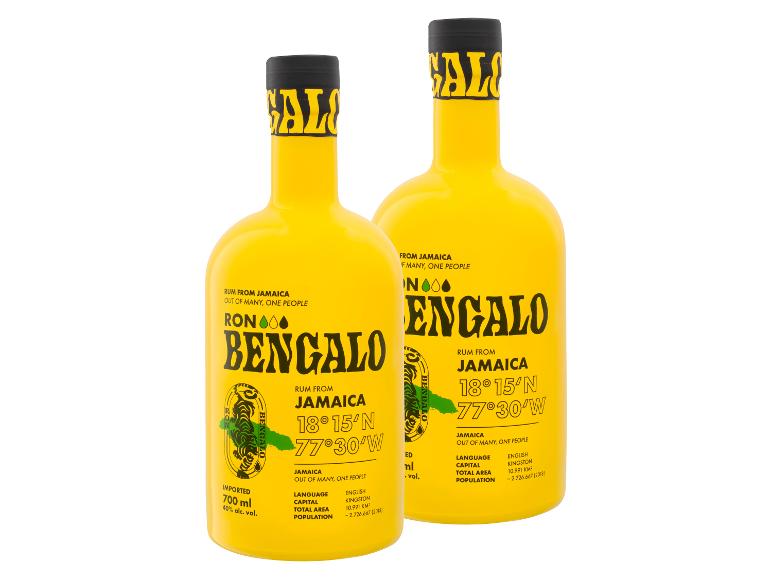2 x 0,7-l-Flasche Spirituosenpaket Ron Bengalo Jamaica Rum 40% Vol