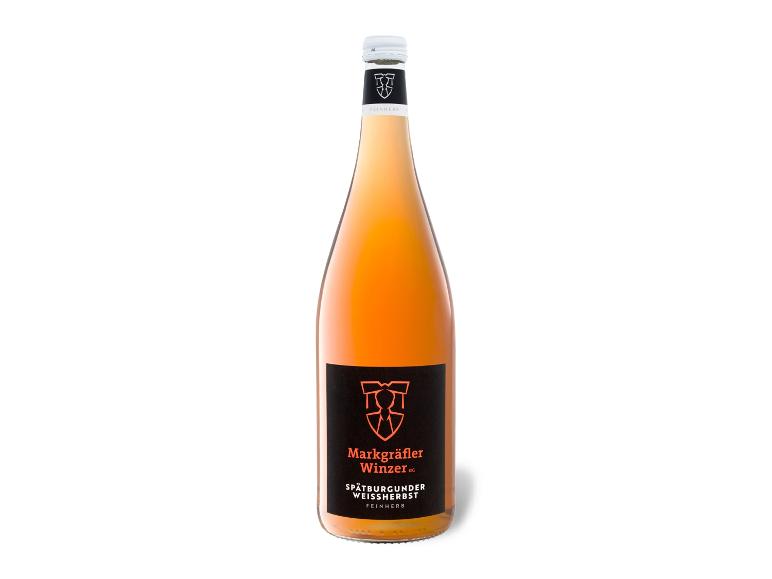 MARKGRÄFLER WINZER Spätburgunder Weißherbst QbA feinherb, Literflasche, Roséwein 2024