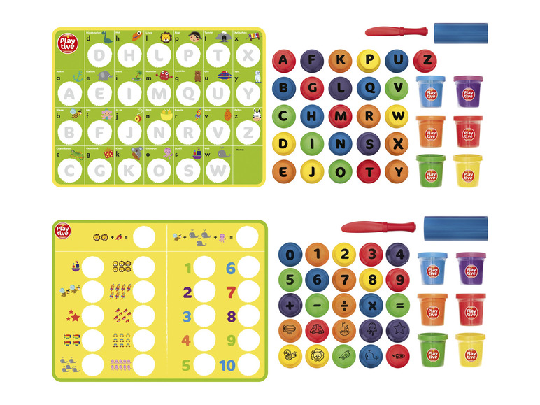 PLAYTIVE Knete-Set, mit Knetstempel