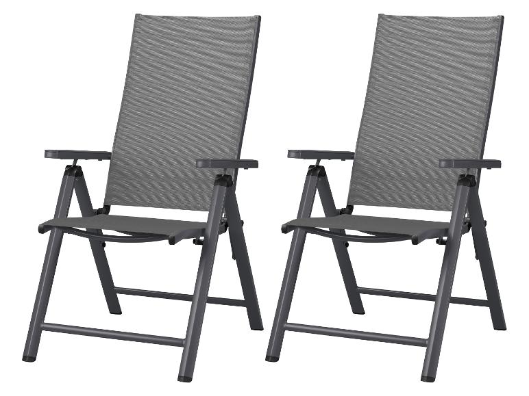 LIVARNO® Alu-Klappsessel »Houston« anthrazit, 2 Stück