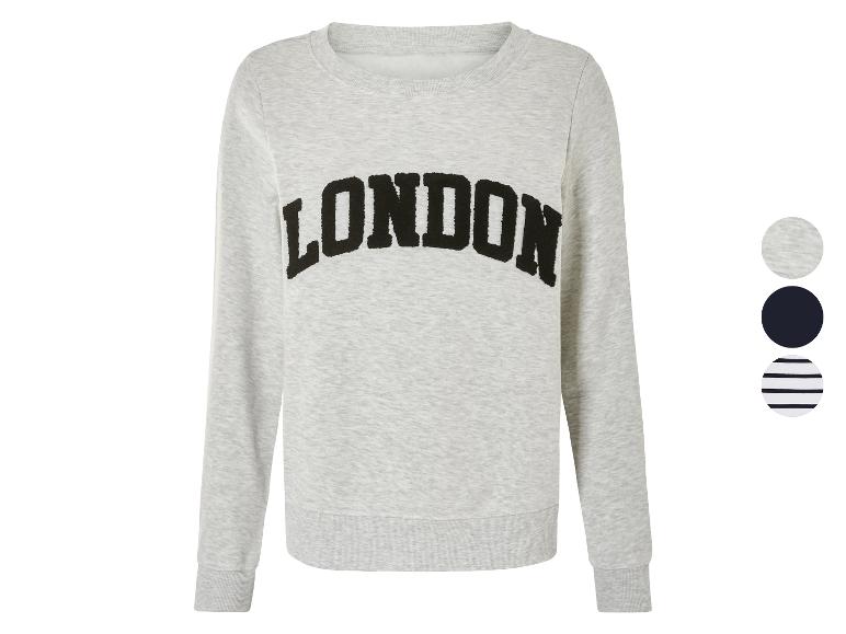 ESMARA® Damen Sweatpullover, mit Frottee-Print