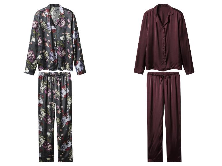ESMARA® Damen Satin-Pyjama