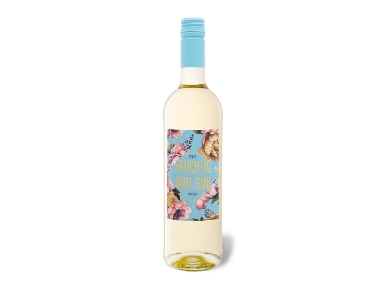 Fruchtig und Süß Baden QbA süß, Weißwein
