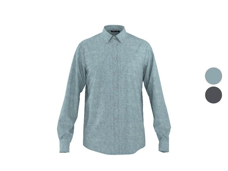 ESMARA MEN Herren Hemd mit Leinen