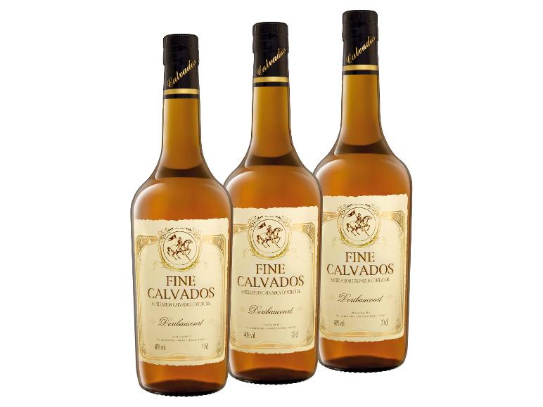 3 x 0,7-l-Flasche Spirituosenpaket Fine Calvados 40% Vol