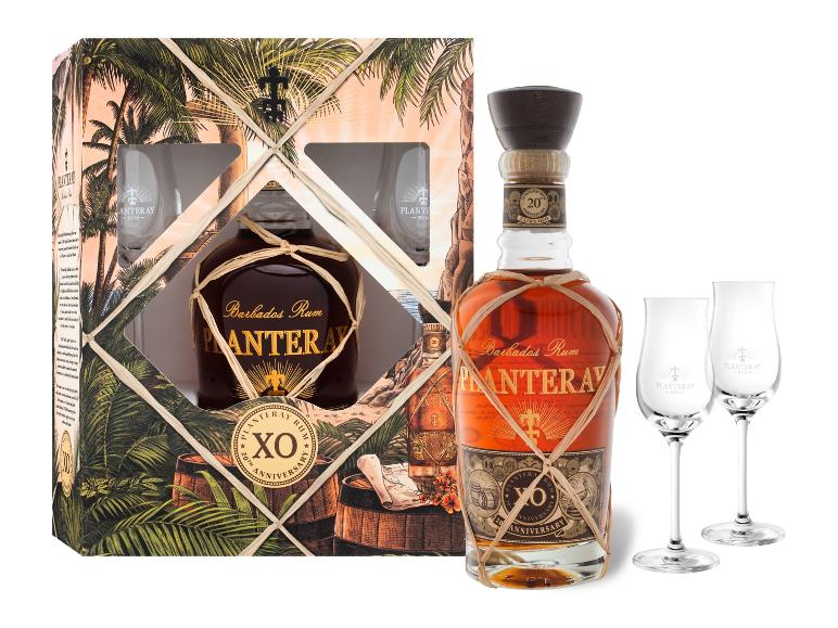 PLANTERAY Rum XO 20th Anniversary mit 2 Gläsern, 40% Vol