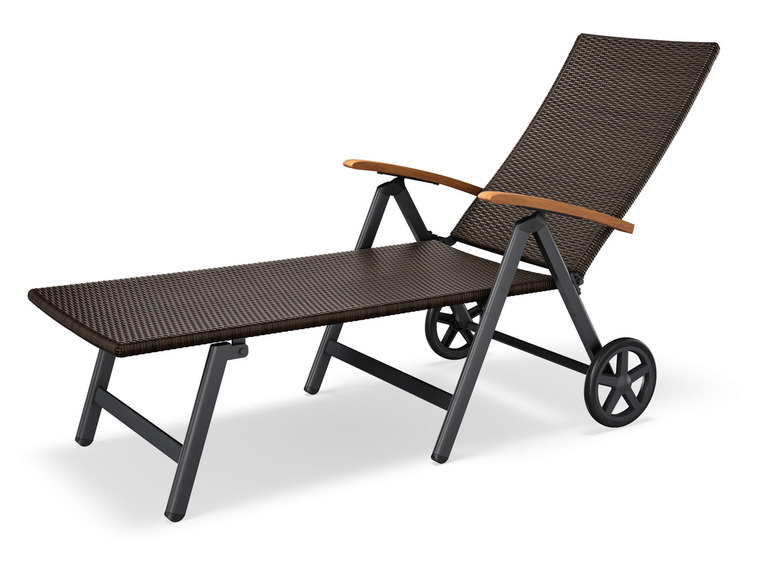 LIVARNO HOME Rollliege »Valencia«, 6-fach verstellbar, braun
