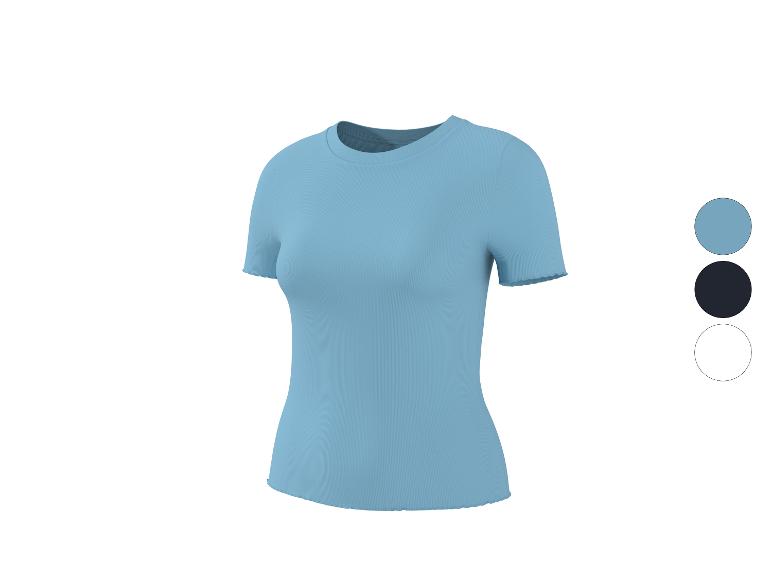 ESMARA® Damen Geripptes T-Shirt