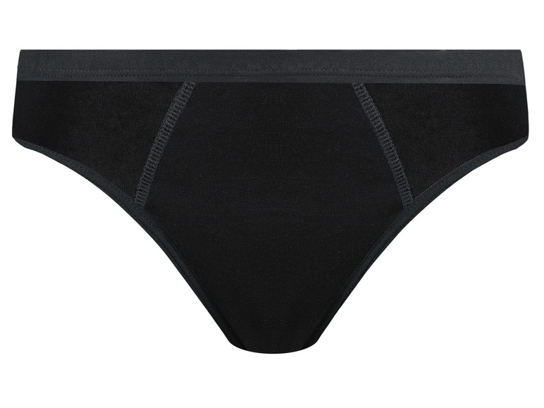 Damen Menstruationsslip aus Bio-Baumwolle, schwarz
