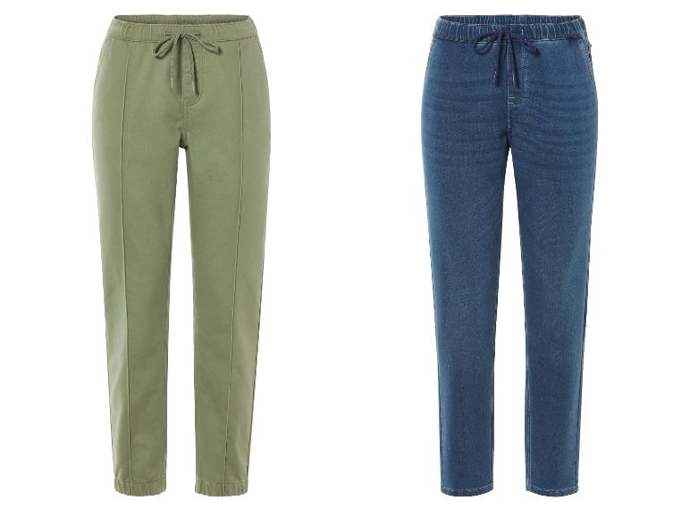 ESMARA® Damen Denim-Joggers, Relaxed Fit, normale Leibhöhe