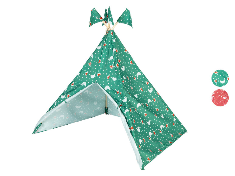 LUPILU® Holz Spielzelt Tipi, mit Baumwolle