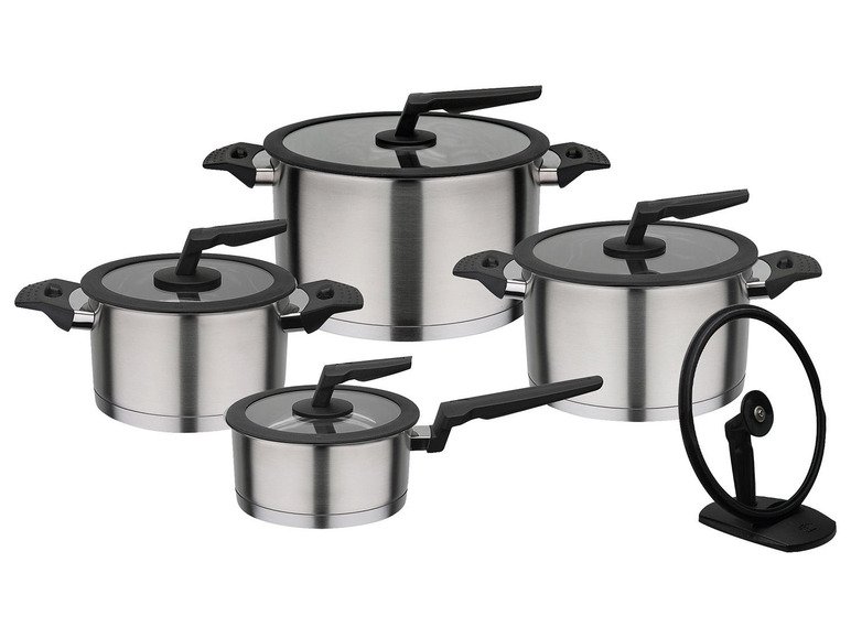 GSW Kochtopf-Set Apart, 9-teilig, Edelstahl, Kapselboden