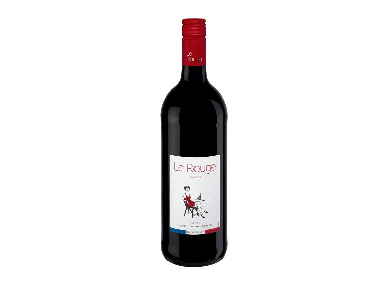 Le Rouge Aude IGP trocken, Literflasche, Rotwein