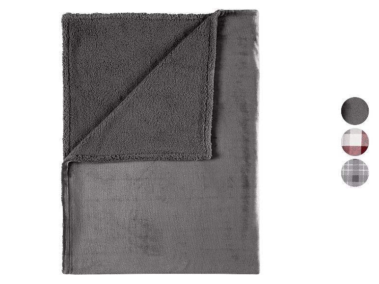 LIVARNO® Kuscheldecke mit Teddyfleece