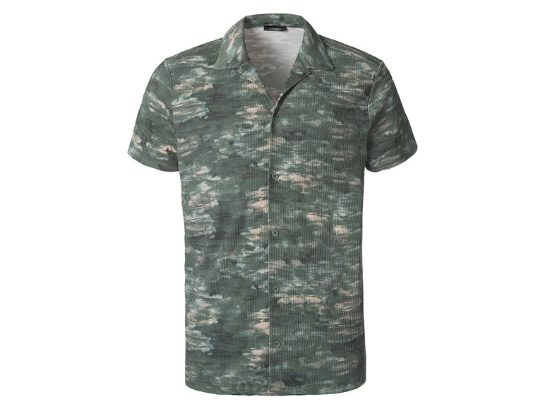 LIVERGY® Herren Resortshirt Crepe grün