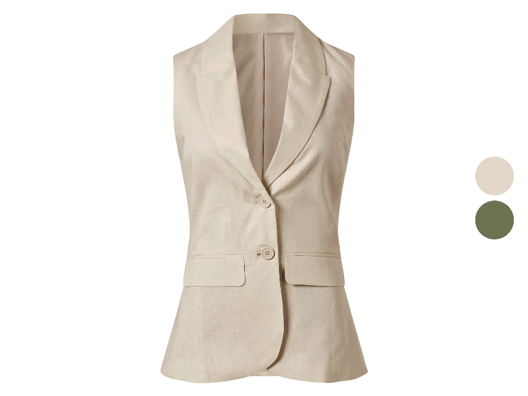 ESMARA® Damen Weste mit Leinen