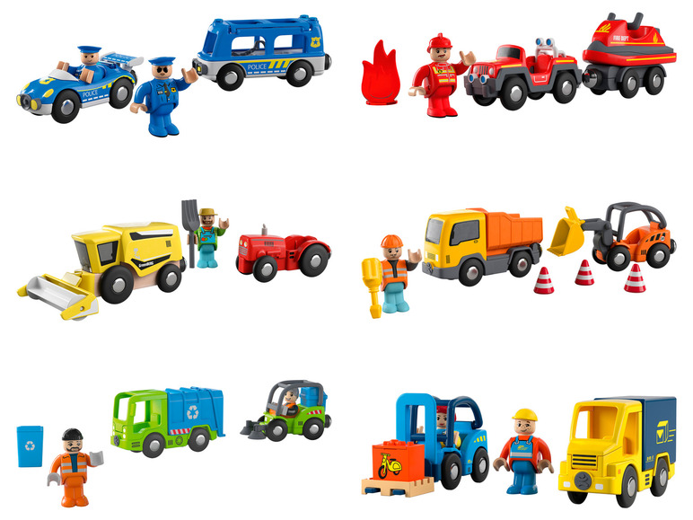 PLAYTIVE Fahrzeug-Set, mit Magnetkupplung