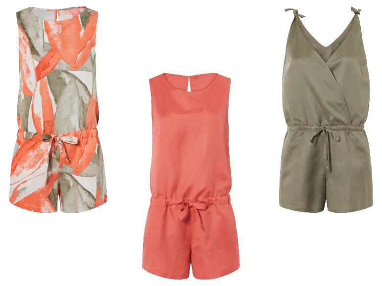 ESMARA® Damen Jumpsuit mit Leinen