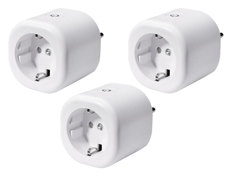 SILVERCREST® Smart Home-Zwischenstecker 3er-Set, kompatibel mit der Lidl Home App