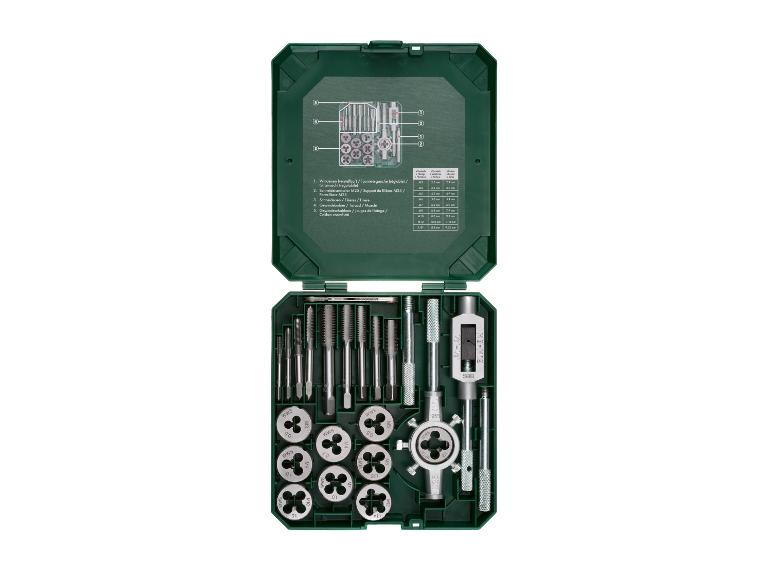 PARKSIDE® Gewindebohrer-Schneideisen-Set, 21-teilig
