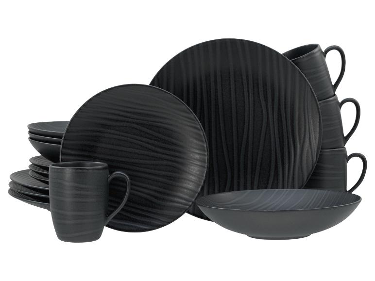 CREATABLE Kombiservice »Waves Black«, 16-teilig