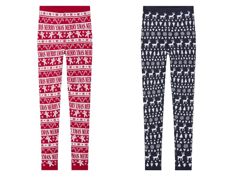PEPPERTS!® Kinder Strickleggings, mit klassischen Weihnachtsmotiven