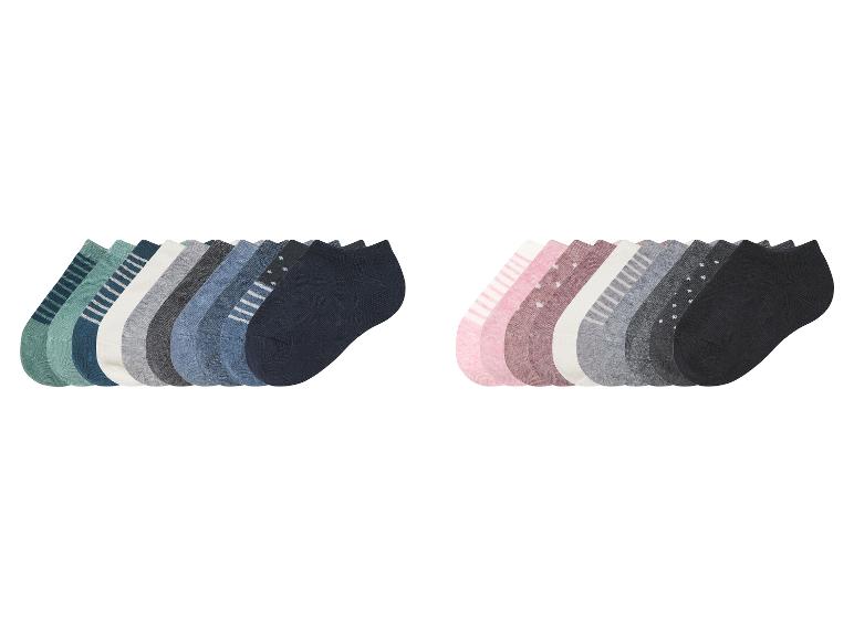 LUPILU® Kinder-Sneakersocken, 10 Paar, mit Bio-Baumwolle