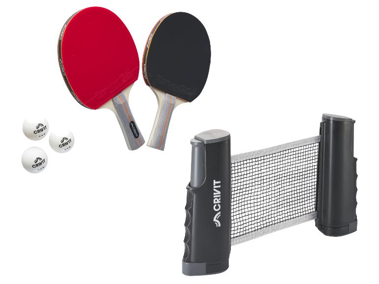 CRIVIT Tischtennisschläger-Set / Tischtennis-Netz