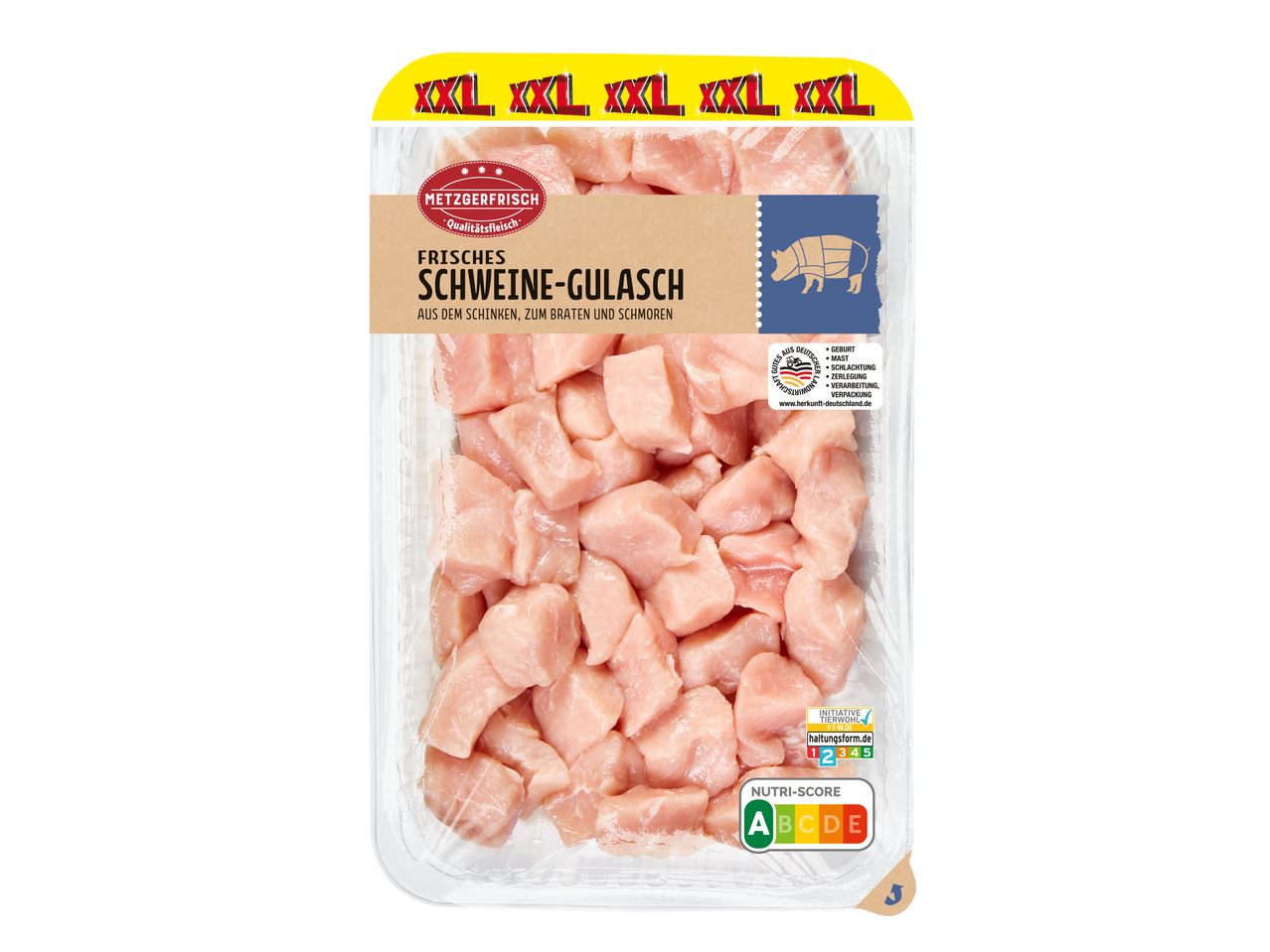 Metzgerfrisch Frisches Schweine-Gulasch