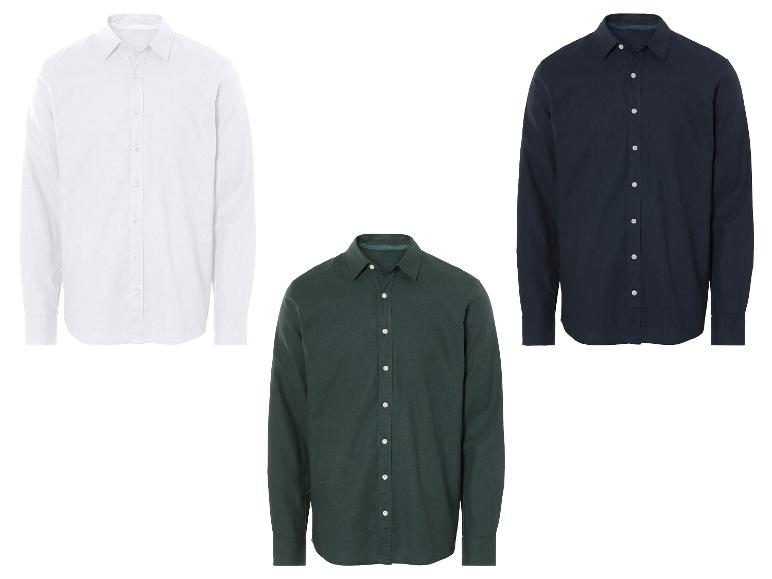 LIVERGY® Herren Hemd mit Leinen