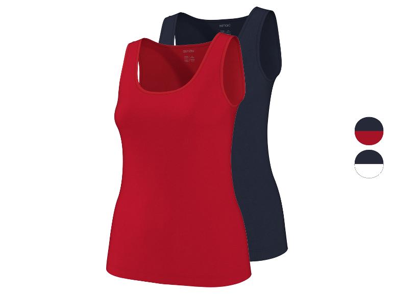 ESMARA® Damen Tanktops, 2 Stück