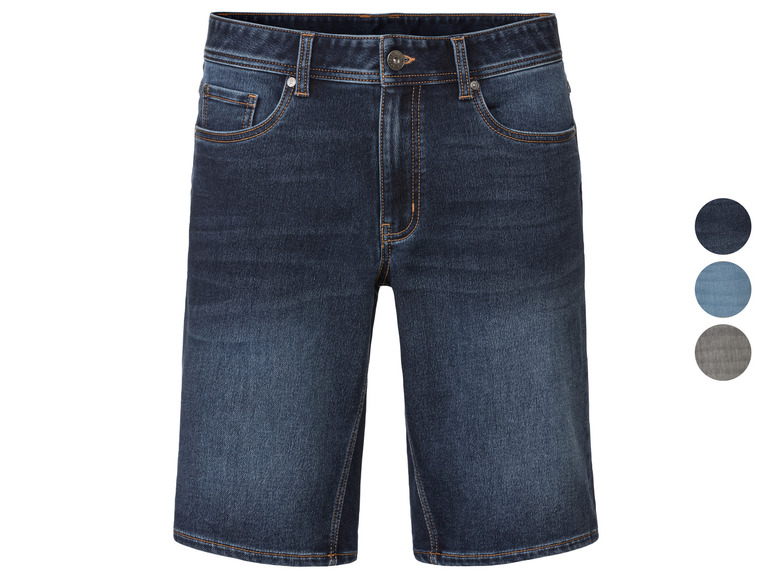 LIVERGY® Herren Sweatdenim Bermuda, normale Leibhöhe