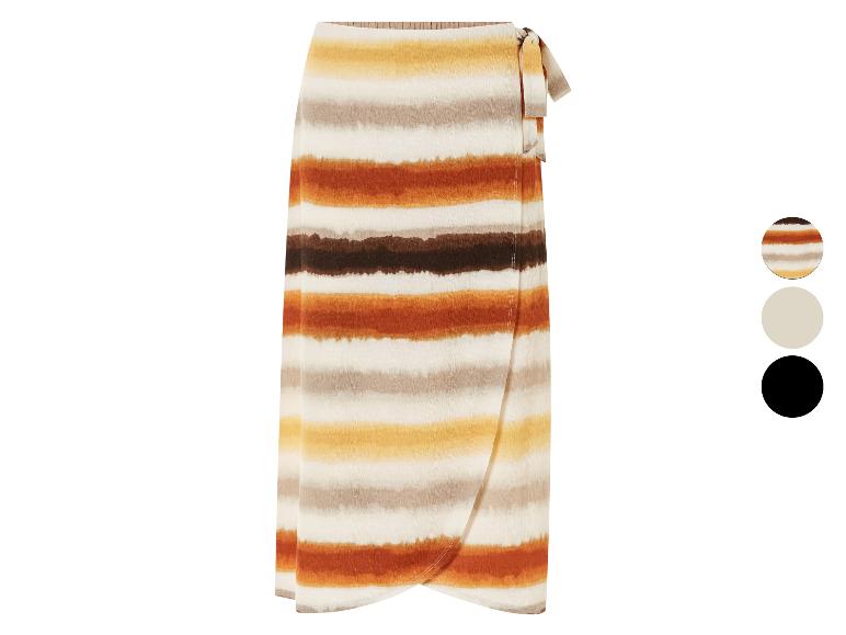 ESMARA® Damen Wickelrock, mit angenehm weicher Crinkle-Struktur