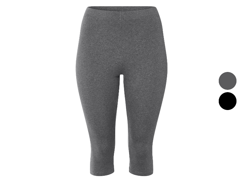 ESMARA® Damen Capri-Leggings, Bio-Baumwolle