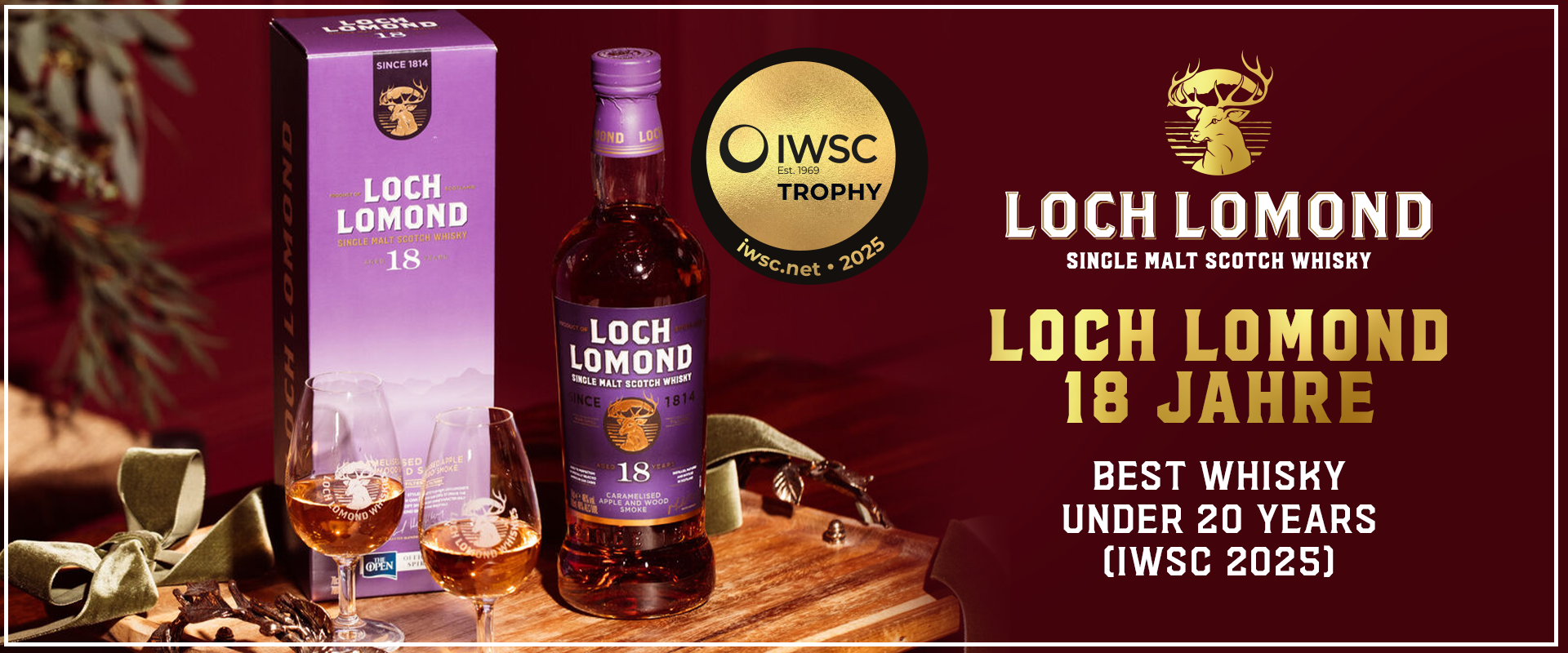 Loch Lomond Single Malt Whisky: Loch Lomond 18 Jahre - Best Whisky under 20 Jahrs (IWSC 2025)