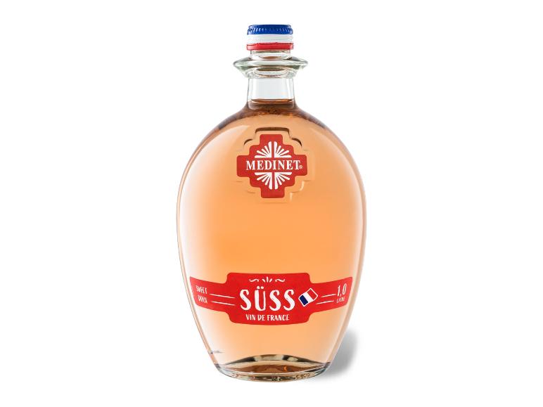 MEDINET rosé fruchtig-süß, Literflasche, Roséwein