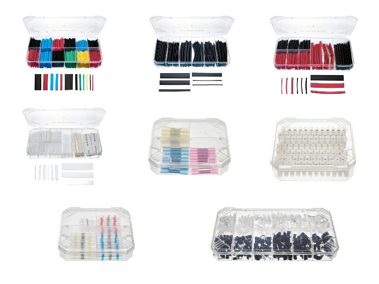 PARKSIDE® Schrumpfschlauch-Sortiment / Kabelverbindungsstecker-Set / Klemmenblock-Sortiment / Lötverbinder-Sortiment / Kabelklemme
